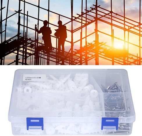240pcs Expansion Anchors Nylon 304 Stainless Steel Screw Set Convenient Durable Practical Outdoor Construction in Saudi Arabia