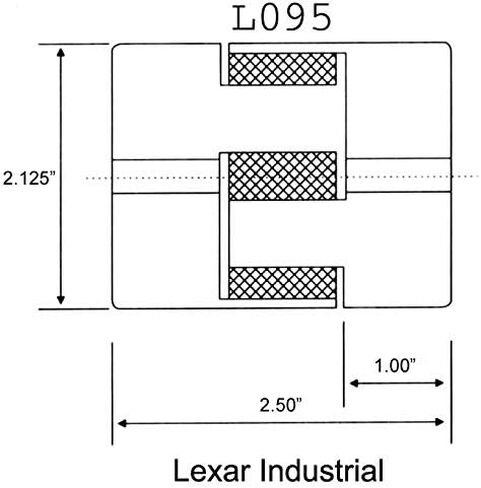 فارغة L095 Bore-to-Size L-Jaw اقتران نصف مرنة L-095 Lovejoy Martin in Saudi Arabia