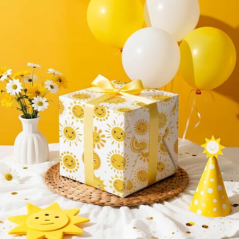 WRAPAHOLIC Baby Shower Wrapping Paper - Mini Roll - 17 Inch x 16.5 Feet - Hello Baby Eucalyptus Greenery Wrapping Paper for Baby Shower, Baptism Gift Wrap, Kids Birthday in Saudi Arabia
