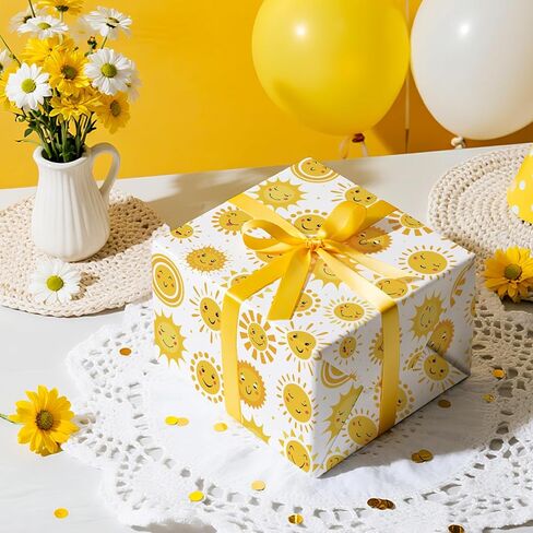 WRAPAHOLIC Baby Shower Wrapping Paper - Mini Roll - 17 Inch x 16.5 Feet - Hello Baby Eucalyptus Greenery Wrapping Paper for Baby Shower, Baptism Gift Wrap, Kids Birthday in Saudi Arabia