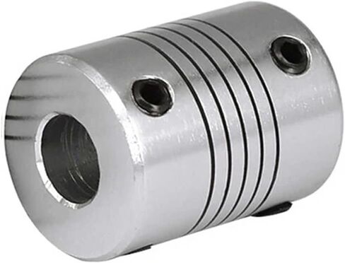 D19L25 Aluminum Flexible Coupling 3mm 4mm 5mm 6.35mm 8mm 10mm CNC Stepper Motor Coupler Encoders Engraving Machine 1Pcs(8mm x 6.35mm) in Saudi Arabia