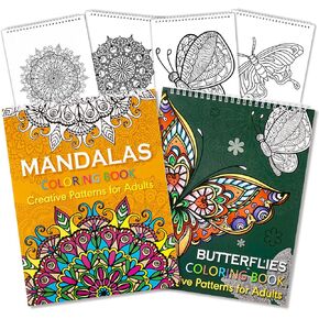 مجموعة كتب التلوين الملهمة Arefugen - 2 حزمة الإجهاد تخفيف والاسترخاء مع كلمات تحفيزية للنساء كتب التلوين الكبار مع أنماط الأزهار للإبداع وهدية عيد ميلاد هادئة in Kuwait