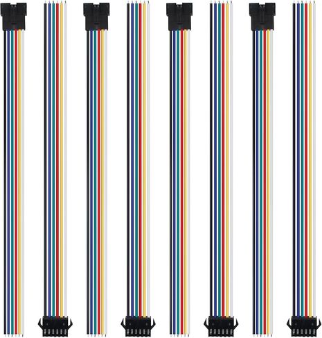 Fielect 10pairs jst sm 3pins plug male to female wire connector adapter 20cm 22awg wires for WS2812B WS2811 WS2812 WS2814 SK6812 FOCB CCT LED in Kuwait