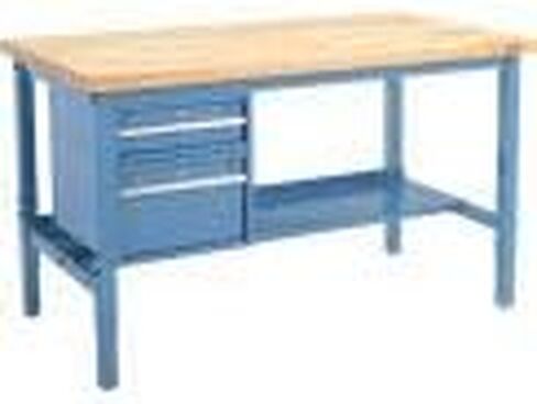 Global Industrial 72 "W X 30" D Workbench ، 1-3/4 "حافة مربعة بتولى بتوري in Saudi Arabia