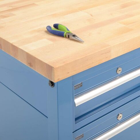 Global Industrial 72 "W X 30" D Workbench ، 1-3/4 "حافة مربعة بتولى بتوري in Saudi Arabia