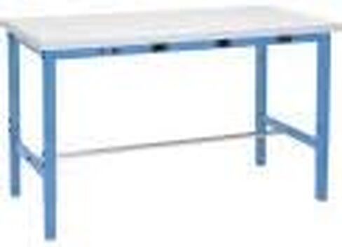 Global Industrial 60 "WX30 D Workbency Right Workbency ، Apron Power ، 1-5/8" حافة مربعة بلاستيكية سميكة ، أزرق in Kuwait