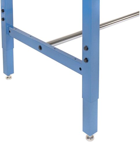 Global Industrial 60 "WX30 D Workbency Right Workbency ، Apron Power ، 1-5/8" حافة مربعة بلاستيكية سميكة ، أزرق in Kuwait