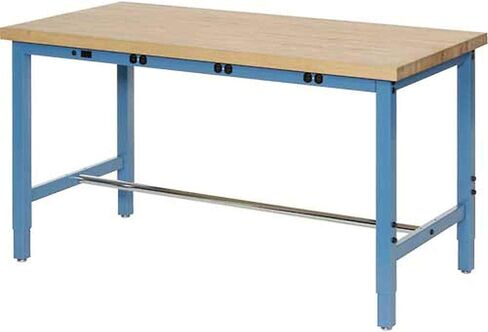 Global Industrial 72 "W × 36" D طاولة عمل قابلة للتعديل ، ساحة الطاقة ، 1-3/4 "حافة مربعة بوس in Saudi Arabia