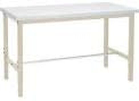 Global Industrial 96" W x 36" D Adjustable Height Workbench, 1-5/8" Thick Plastic Laminate Square Edge, Tan in Saudi Arabia