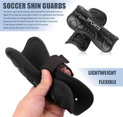 شباب كرة القدم حراس لطفاء للأطفال شين منصات العجل العجل المعدات الواقية للوقاية معدات كرة القدم للبنين الأطفال من 3 إلى 15 سنة in Kuwait