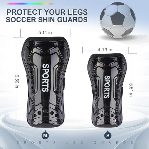 Youth Soccer Shin Guards for Kids Shin Pads Child Calf Protective Gear Protective Soccer Equipment for Boys Girls Children 3-15 Years Old in Saudi Arabia