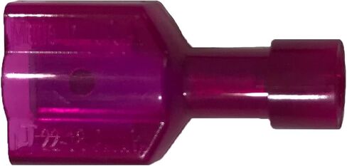 Sherco -Auto 100 Pack - Red Nylon معزول بالكامل 22-18 Gauge .250 1/4 "Tab موصل الأسلاك الكهربائية - موصل تجعيد الأسلاك الطرفية السريعة للانفصال - مصنوع في الولايات المتحدة الأمريكية in Saudi Arabia