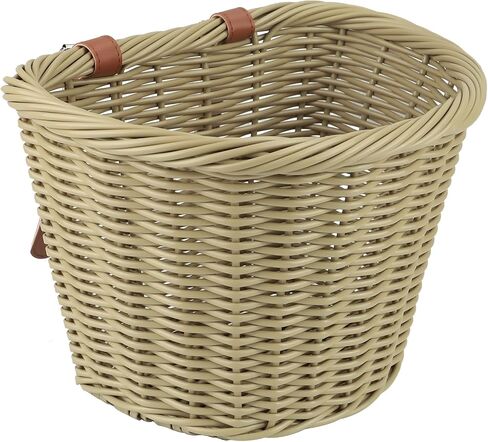 ZUKKA Bike Basket Front Adult Bike Basket for Women Front Woven Waterproof Basket with Adjustable Leather Straps Storage Bicycley Basket for Cruiser Bike Folding Bike Commuter Bike in Saudi Arabia