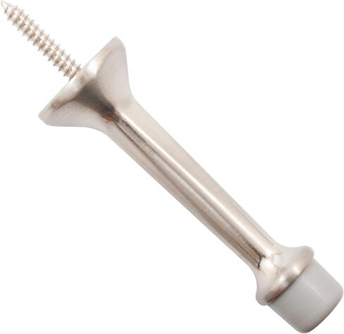 Stone Harbor Hardware Heavy-Duty Solid Door Stop, 3 Inches, Polished Chrome in Saudi Arabia