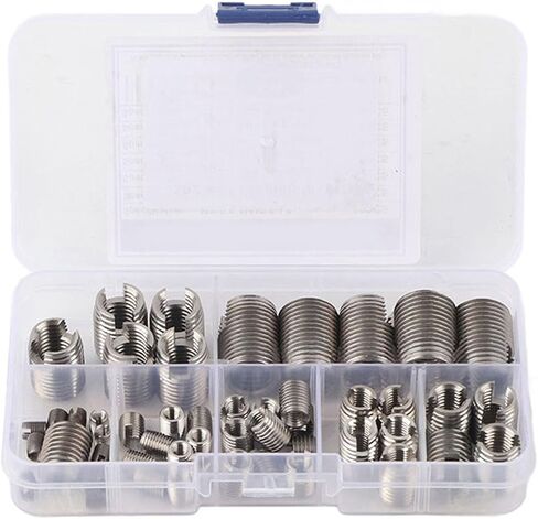 50pcs من الفولاذ المقاوم للصدأ الداخلي ، النقر على ، إدراج ، مجموعة المواضيع ، أداة إصلاح أداة الإصلاح ، in Saudi Arabia
