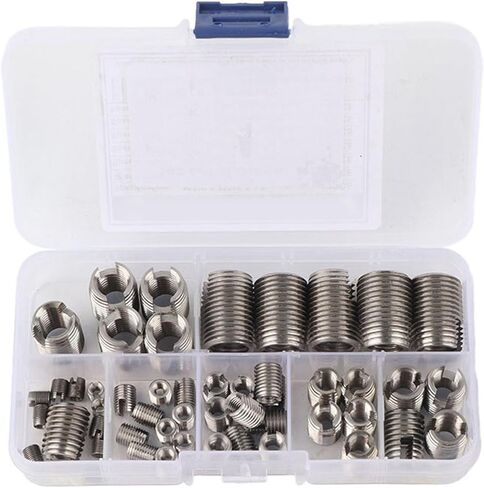 50pcs من الفولاذ المقاوم للصدأ الداخلي ، النقر على ، إدراج ، مجموعة المواضيع ، أداة إصلاح أداة الإصلاح ، in Saudi Arabia