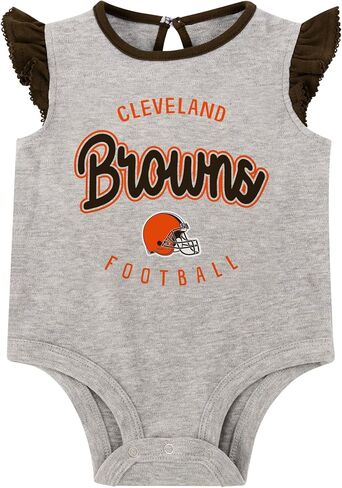 NFL New Born Infant 0/3M-6/9M Officially Licensed All Dolled Up 2 Piece Creeper Bodysuit and Skirt Set in Saudi Arabia