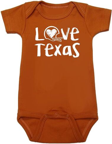 100 ٪ شعار القطن bodysuit و chalk art babysuit لعشاق تكساس - 2 عبوة in Saudi Arabia
