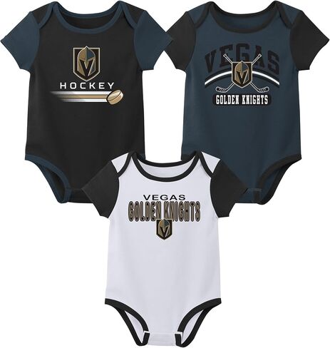 Outerstuff NHL Teams Newborn Baby and Infant Short Sleeve Bodysuit Variet 3-Pack (0-18m) in Saudi Arabia