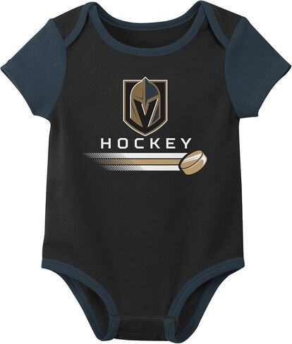 Outerstuff NHL Teams Newborn Baby and Infant Short Sleeve Bodysuit Variet 3-Pack (0-18m) in Saudi Arabia