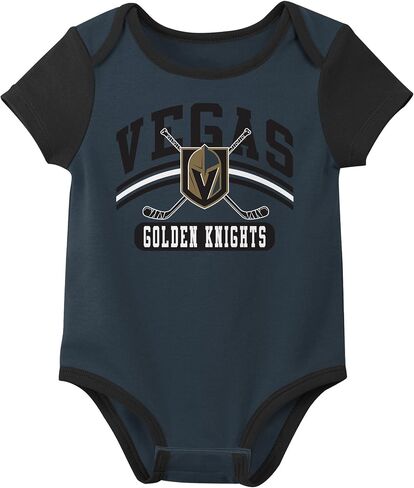 Outerstuff NHL Teams Newborn Baby and Infant Short Sleeve Bodysuit Variet 3-Pack (0-18m) in Saudi Arabia