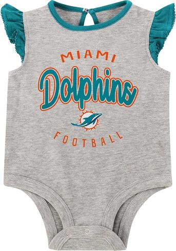 NFL New Born Infant 0/3M-6/9M Officially Licensed All Dolled Up 2 Piece Creeper Bodysuit and Skirt Set in Saudi Arabia