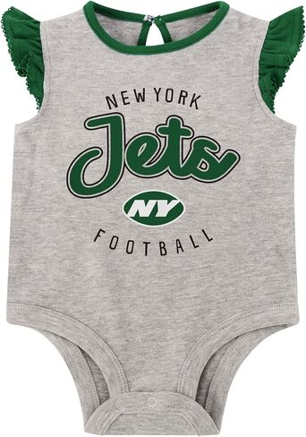 NFL New Born Infant 0/3M-6/9M Officially Licensed All Dolled Up 2 Piece Creeper Bodysuit and Skirt Set in Saudi Arabia
