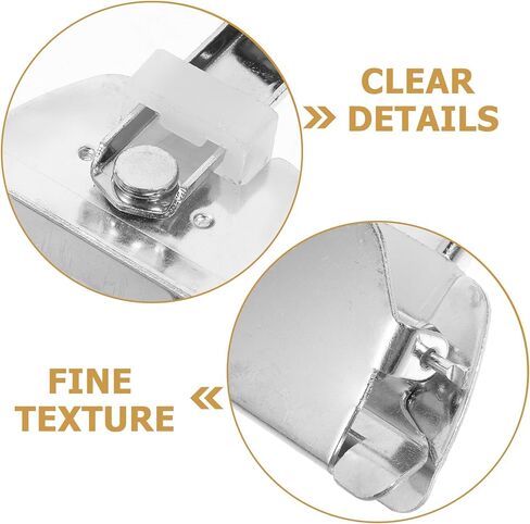 Garneck Mop Handle Clip استبدال - الفولاذ المقاوم للصدأ - الفضة - 6.22 × 2.95 × 0.98 بوصة - مقابض MOP - الاستخدام المنزلي والتجاري in Saudi Arabia