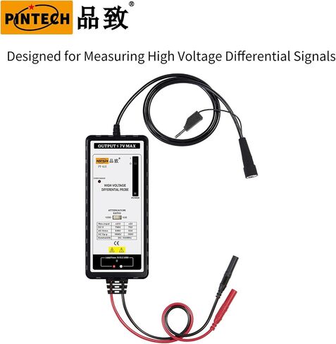 PINTECH OSCILLSOSCOPE PROBE 1500V ، 100 ميجا هرتز الجهد العالي مجموعة التحقيق التفاضلي 3.5NS الوقت الصعود 1: 20/200 معدل التوهين ، PT-615 in Kuwait