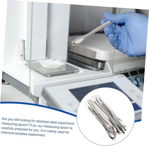 4-Piece Stainless Steel Measuring Scoop Set for Laboratory Use Precision Sampling Spoon Sturdy Measuring Tools for Experiments in Saudi Arabia