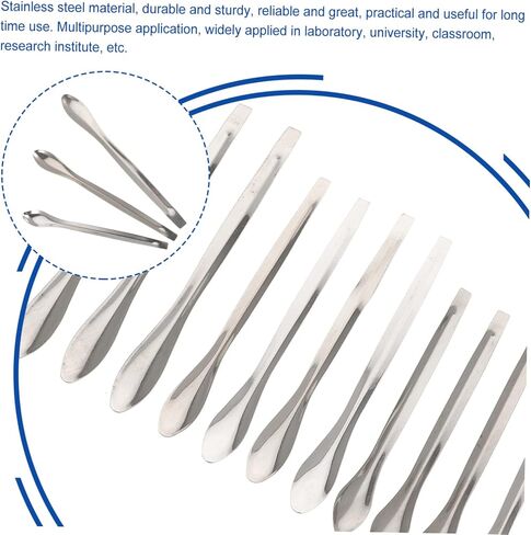 4-Piece Stainless Steel Measuring Scoop Set for Laboratory Use Precision Sampling Spoon Sturdy Measuring Tools for Experiments in Saudi Arabia