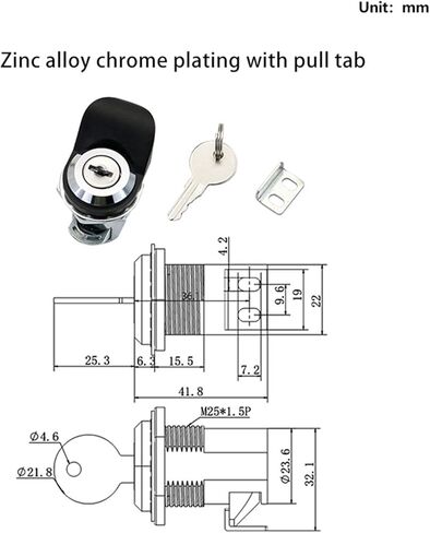 Zinc Alloy Press Type Lock Electrical Cabinet Light Box Elevator Door Plum Blossom Bullet Lock Type 1Pcs(Chrome) in Kuwait