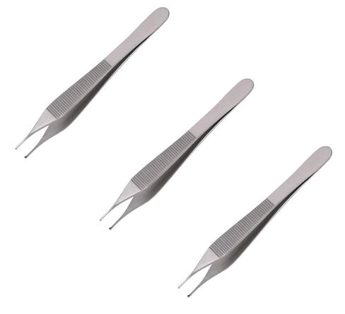 الجراحة عبر الإنترنت 3 Adson Tissue 1x2 والملقط المسنن 4.75 أدوات الجراحة التجميلية الجراحية in Kuwait