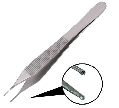 الجراحة عبر الإنترنت 3 Adson Tissue 1x2 والملقط المسنن 4.75 أدوات الجراحة التجميلية الجراحية in Kuwait