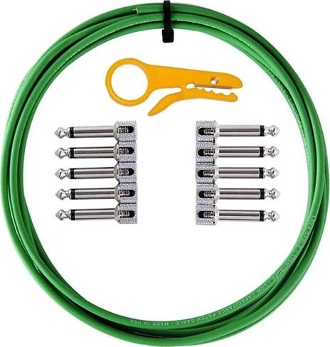 usbargainsound.com Lava Cables LCTRKTG Tightrope DIY High End Pedalboard Cable Kit - 10 Foot - Green/Solderless Connections in Saudi Arabia
