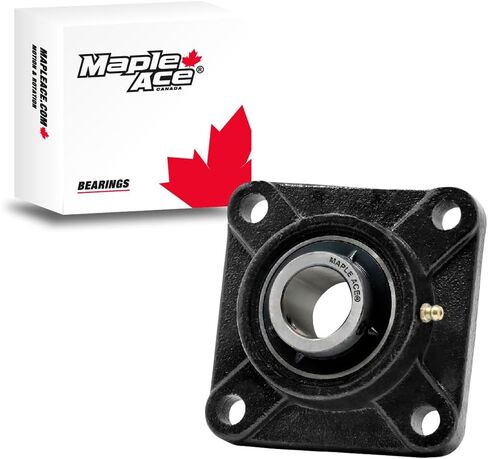 MAPLE ACE UCF211-32 Square Flange Bearing 2" Bore, 4-Bolt Self-Aligning, Solid Base, Heavy Duty (Qty 4) in Saudi Arabia