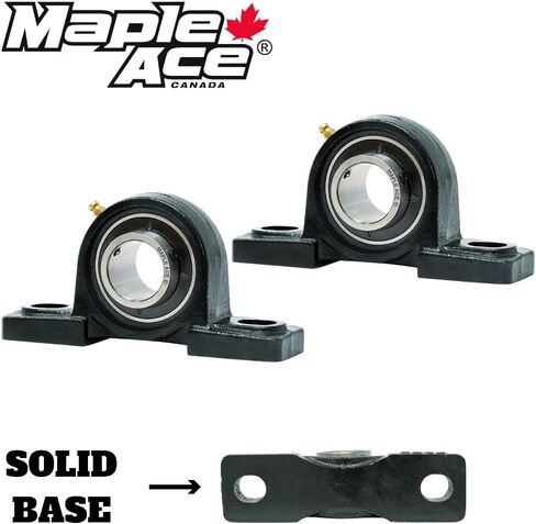 Maple Ace UCP209 كتلة وسادة تحمل 45 ملم ، 2-bolt ، المحاذاة الذاتية ، القاعدة الصلبة ، والخدمة الثقيلة (Qty 2) in Kuwait