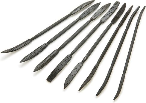 Woodriver Large Riffler Rasp Set - Coarse - 8-Piece in Saudi Arabia