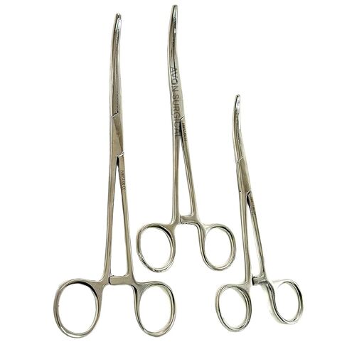 3 Pack - Hemostat Forceps Curved Serrated 6" + 8" + 10" Ratchet Locking Mechanism Clamping Tissue Forceps Ideal for Nurses, Fishing, Crafts and Hobby in Kuwait