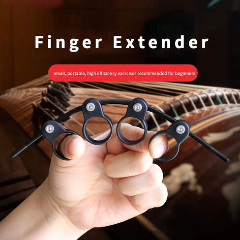 Adjustable Finger Expander, Guitar Finger Expansion Finger Exerciser Guitar Beginner Finger Expander for Piano Guitar Musical Instrument Accessories(Black/Man) in Saudi Arabia