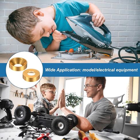 20-Pack M8 Countersunk Finish Washers, Hole Dia 0.31"/8mm Alloy Aluminum Finish Cup Washer Screw Head Gasket for Industrial/Screw RC/Car/Motorcycle/Mechanical Parts [Black] in Kuwait