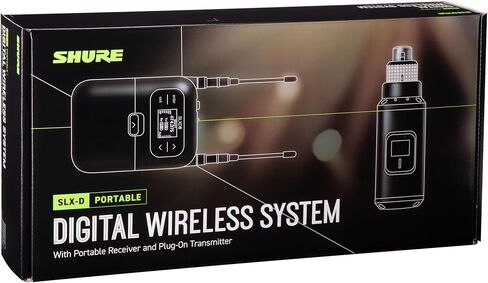 Shure SLXD35 المحمولة نظام الإضافات اللاسلكية الرقمية المحمولة مع جهاز إرسال سداد SLXD3 ومستقبل SLXD5 أحادي القناة | G58 Band (SLXD35-G58) in Saudi Arabia