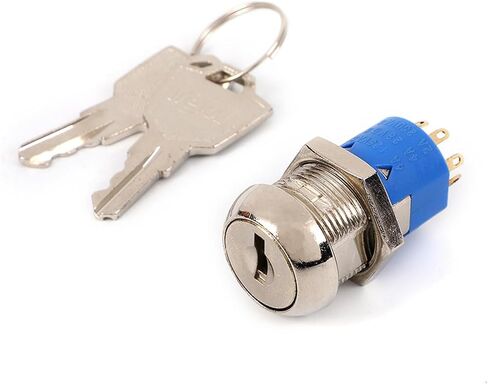 JK215 Electric Car Power Key Lock 19mm Hole Size Sightseeing Keyswitch with SPDT ON-Off Position 1Pcs in Saudi Arabia