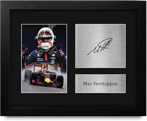 HWC Trading Max Verstappen Formula 1 GIFTS Printed Motographicucture Motagograph for F1 Formula 1 Racing Fans - US Letter Leful in Saudi Arabia
