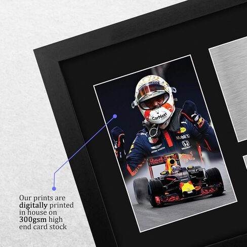 HWC Trading Max Verstappen Formula 1 GIFTS Printed Motographicucture Motagograph for F1 Formula 1 Racing Fans - US Letter Leful in Saudi Arabia