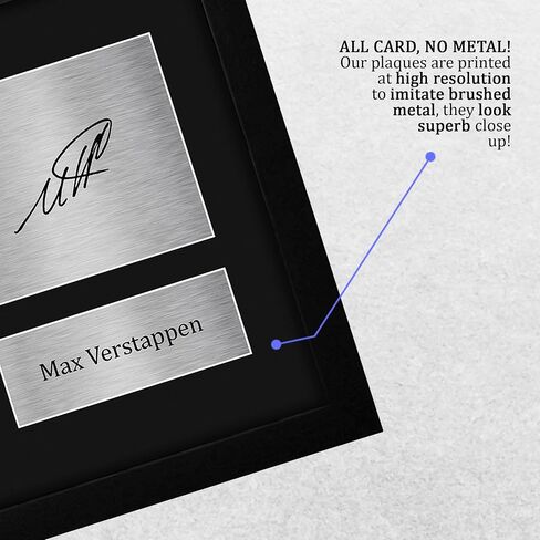 HWC Trading Max Verstappen Formula 1 GIFTS Printed Motographicucture Motagograph for F1 Formula 1 Racing Fans - US Letter Leful in Saudi Arabia
