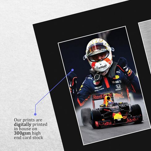 HWC Trading Max Verstappen Formula 1 GIFTS Printed Motographicucture Motagograph for F1 Formula 1 Racing Fans - US Letter Leful in Saudi Arabia