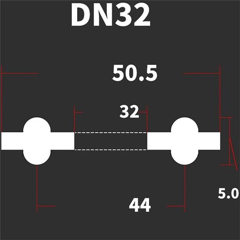 2pcs DN10-DN200 DIN Standard 3/4" 1.5" 2" -8" Tri Clamp PTFE Sanitary Seal Gasket Strip Homebrew(DN20) in Saudi Arabia