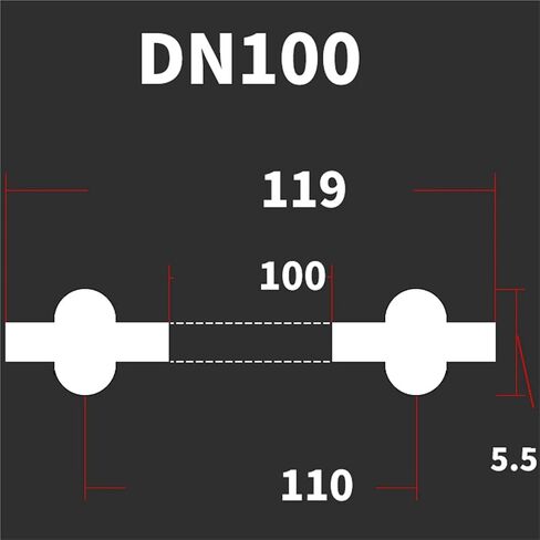 2pcs DN10-DN200 DIN Standard 3/4" 1.5" 2" -8" Tri Clamp PTFE Sanitary Seal Gasket Strip Homebrew(DN20) in Saudi Arabia