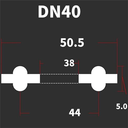 2pcs DN10-DN200 DIN Standard 3/4" 1.5" 2" -8" Tri Clamp PTFE Sanitary Seal Gasket Strip Homebrew(DN20) in Saudi Arabia